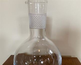 $35 - Wine Carafe (Frosted Glass & Clear Glass)