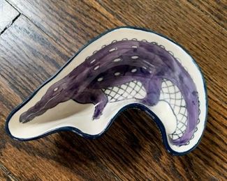 $10 for Set - Pottery Crocodile Bowls - Set of 2 - (from Anthropologie)