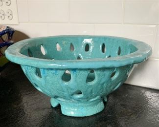 $15 - Handmade Ceramic Pottery Colander / Bowl / Orchid Planter