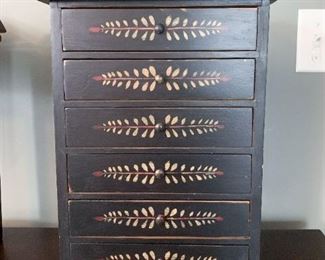 $45 - Small 6-Drawer Chest - 11" L x 6.25" W x 15.5" H