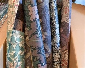 $400 for Lot - William Morris & Co. Wallpaper - Lot of Misc. Opened Rolls - Variety of Different Patterns