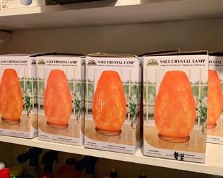 $10 each - Salt Crystal Lamps, in box (there are 14 of these)-9 are SOLD, 5 are available