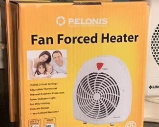 $15 each - Pelonis Fan Forced Heater - New in Box - (there are 2 of these) - 1 is SOLD, 1 is available