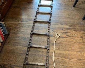 $65 - Antique / Vintage Roll Up Ladder - approx. 10' L x 12.75" W