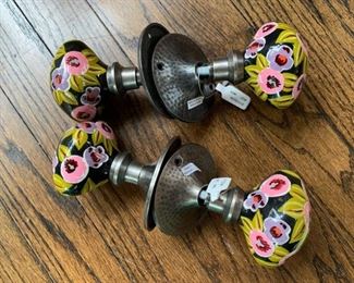 $14 each - Painted Doorknobs - New - (2 available)