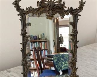 $75 - Antique / Vintage Vanity Mirror - 8" L x 15.5" H
