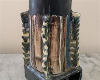 $60 - Art Pottery Vase, Unsigned - 6.5" H