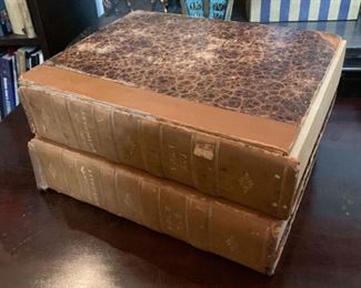 $100 for Set - Johnson's Dictionary, 2 Volumes (cover is detached on first volume)