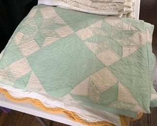 Bed Linens / Quilts- Not available for online purchase.  Please make an appointment.