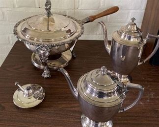 Item #61:   3 Selections of Silver Plate                        $60