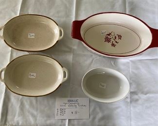 Item #67:   4 pc. Oval Baking Items                                   $18