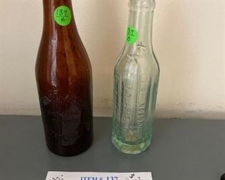 Item #137:   2 Bottles - 1 Annapolis - 1 Washington D.C.  $20
