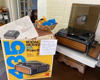# 188	Kodak Moviedeck 435 Projector-Has Box, Manual, Movies - Runs	$50
