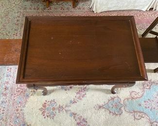 # 217	Side Table w/Pull Out Sides	30" x 18 1/2" x 25"	$50
