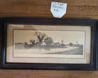 #280	Ernest Rost Framed Print - 1893                                 15 1/2" x 29 1/2"	                                                                          $85
