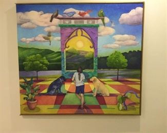 ''Summertime #2'' original painting by Gail Marcus Orlen https://ctbids.com/#!/description/share/386910