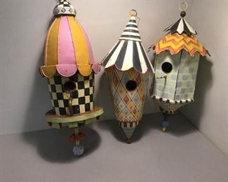 Mackenzie Childs Metal birdhouses https://ctbids.com/#!/description/share/386919