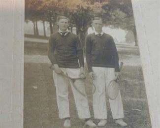 Vintage photo of twin brothers