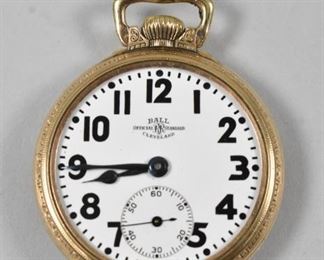 Ball Rail Road Pocket Watch