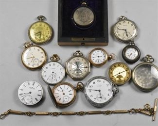Men's and Women's Vintage Pocket Watches Elgin Illinois