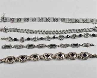 5 Sterling Bracelets