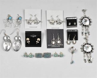 Sterling Earrings Pierced