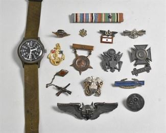 Military Bombadier Wings Timex Medals