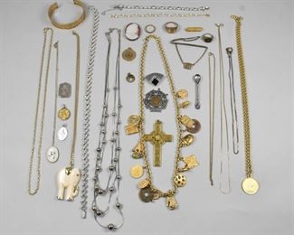 Sterling, Onyx, G F Ring, Necklaces, Cross