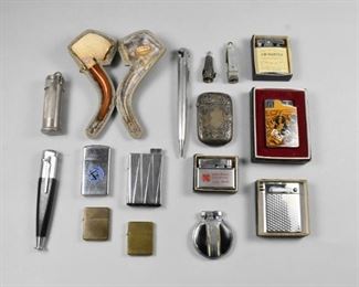 Vintage Cigarette Lighter Group, Ronson, Marbles