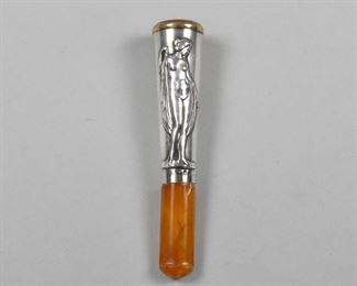 Victorian Sterling Silver Cigar Holder LH & A