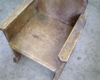Kids all wood chair $8