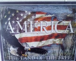 "America...." Metal Sign $10