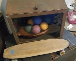 bread box, dough bowl, dough bowl