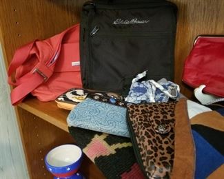 various name brand and designer handbags