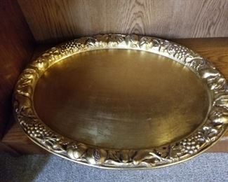 gold painted tray