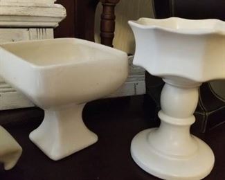 Matte White vintage planters