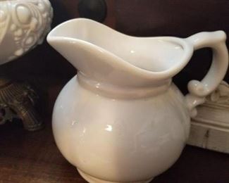 White pitcher