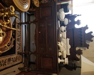 vintage walnut sideboard / buffet