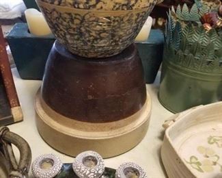 Vintage stoneware bowls