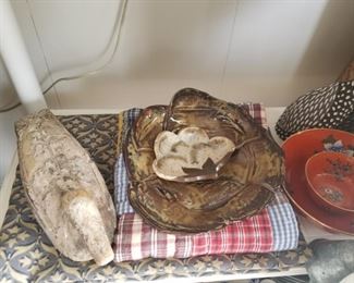 duck decoy, locally (Cookeville, TN) made pottery
