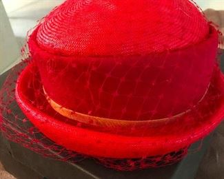 Sweet blood-red church hat