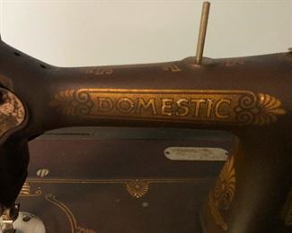 Domestic I didn't know there was a sewing machine maker called Domestic. It's probably rare and worth a lot come and get it