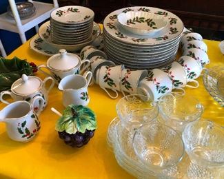 Fancy Christmas china set because why not nobody knows what day it is anymore