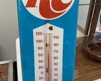 Roycal Crown- RC vintage metal thermometer 
