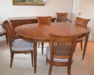 Dining Table and Buffet Server