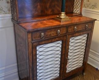 Theodore Alexander Mahogany Rosewood Top Shelve removable. 40"W x 18"D x 3ft H + 1ft H