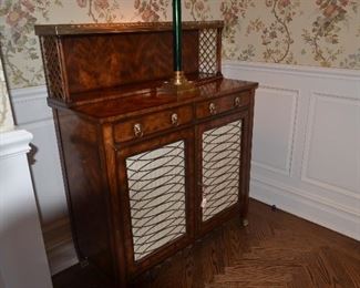 Theodore Alexander Mahogany Rosewood Top Shelve removable. 40"W x 18"D x 3ft H + 1ft H