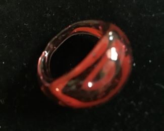 Blown glass vintage ring $15 size 5.5 