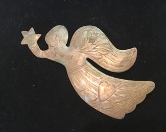 Vintage brass Angel pin $15. 