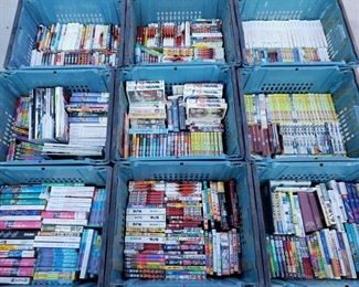 3950	

9 Totes of Japanese Anime Comic Books and VHS Tapes
TOTES NOT INCLUDED 9 Totes of Japanese Anime Comic Books. Including Initial D comics and VHS tapes